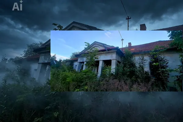 Karczma kiedyś dzis ruina