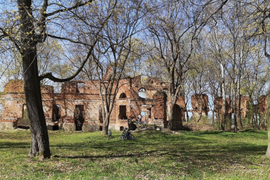 Ruiny pałacu Łubieńskich, Okuniew