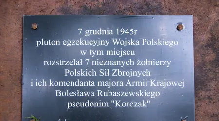 Miejsce mordu żołnierzy niezłomnych przez u b.