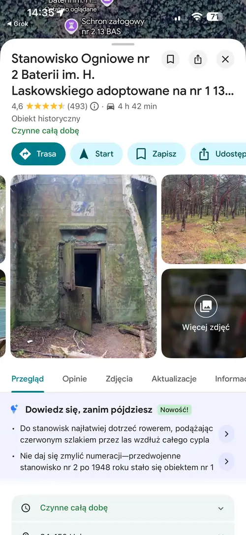 Stanowisko Ogniowe nr. 2 Baterii im. H. Laskowskiego