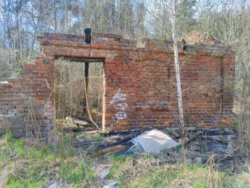 Spalone gospodarstwo w Łodzi