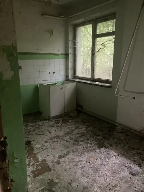 Opuszczone dwa budynki