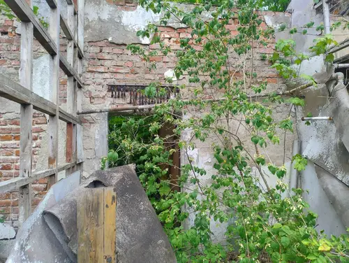 budynek mieszkalny ze szklarnią