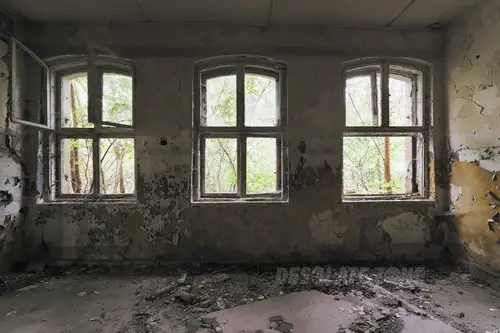 Old canteen with paint - zdjęcie 1/5