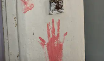 Opuszczony dom na skraju lasu