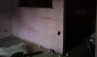Opuszczony dom z szopką