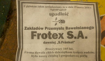 Zakłady przemysłu bawełnianego FROTEX, Prudnik,