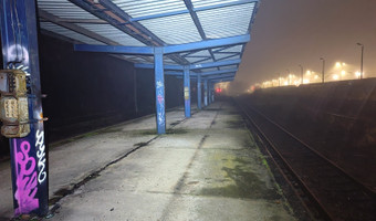 Opuszczona stacja kolejowa,