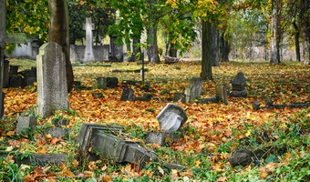 Opuszczony cmentarz na samotnej,