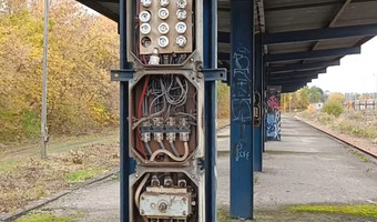 Opuszczona stacja kolejowa,