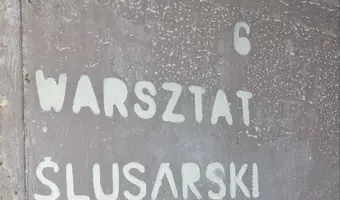 Szpitalna warsztatownia.