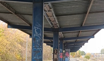 Opuszczona stacja kolejowa,