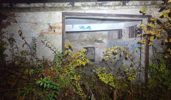 Opuszczony dom z budynkiem gospodarczym