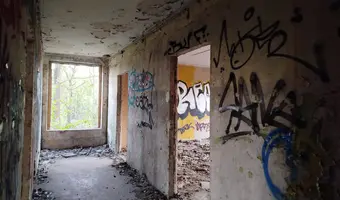 Opuszczona bursa szkolna, Katowice - Szopienice