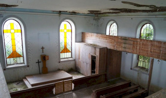 Opuszczony kościół we wiączeminie polskim, wiączemin polski