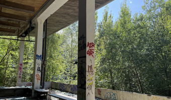 Opuszczony ośrodek wypoczynkowy Wieżyca,