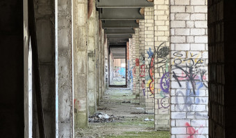 Opuszczona część budynku.(Zakłady Ursus) Warszawa Ursus,