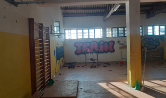 Opuszczona sala gimnastyczna, rogożnica, chorwacja