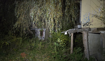 Małe opuszczone gospodarstwo,