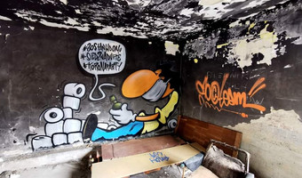 Domek w Lesie z Graffiti,