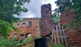 Ruiny pałacu w Głębowicach,
