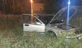 Opuszczony SAAB 9-5