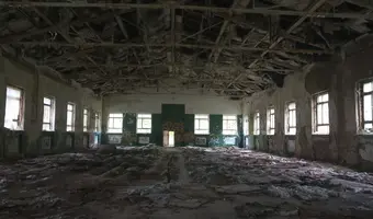 Opuszczona hala sportowa "leśna" Olsztyn