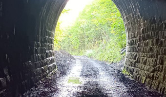 Opuszczony tunel kolejowy, ogorzelec