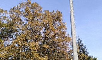 Opuszczony dom w którym sprzedawano bilety.
