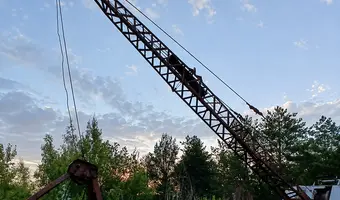 Opuszczona koparka linowa