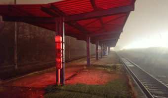 Opuszczona stacja kolejowa,