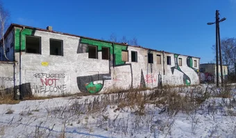 Opuszczony peron kolejowy w Łodzi