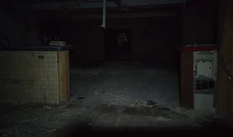 Pozostałości restauracji w sercu parku