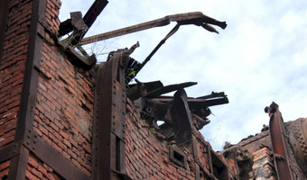 Ruina budynku MPEC, Kraków,