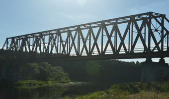 Opuszczony most kolejowy dawnej linii wronki - poznań, stobnica