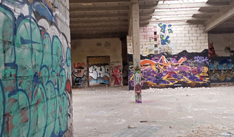 Ruiny i stary magazyn,