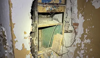 Opuszczone pomieszczenie techniczne sanatarium