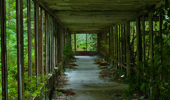 Opuszczony ośrodek wypoczynkowy miałkówek, miałkówek