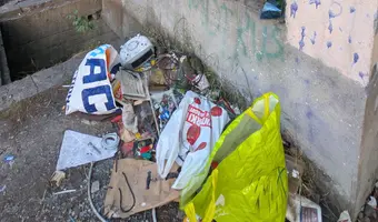 Pozostałości po bocznicy kolejowej