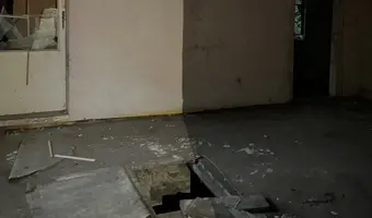 Opuszczony dom z szopką