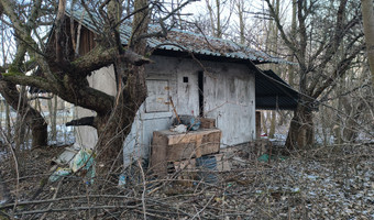 Opuszczona altanka w bibicach