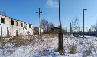 Opuszczony peron kolejowy w Łodzi