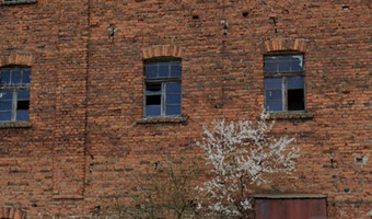 Opuszczony dom wraz z (fabryką-młynem?)