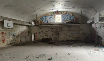 Opusczona hala ŁKS