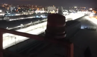 Opuszczony komin przemysłowy