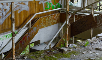 Opuszczony ośrodek wypoczynkowy miałkówek, miałkówek