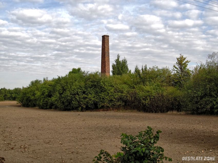 Komin i ruiny cegielni, gąbin