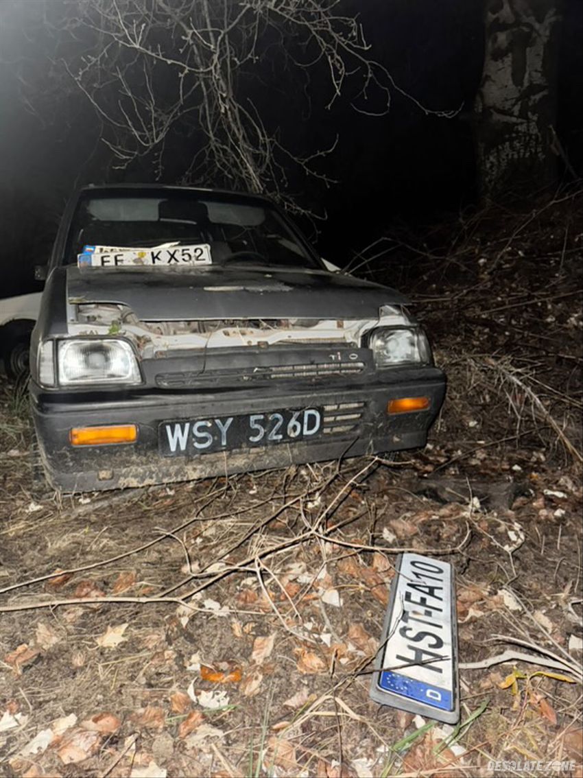 Opuszczony parking policyjny