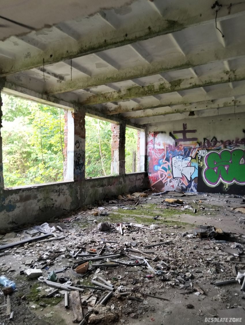 Opuszczona naprawia samochodów.