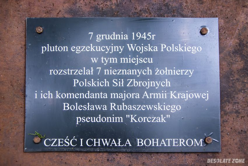 Miejsce mordu żołnierzy niezłomnych przez u b.